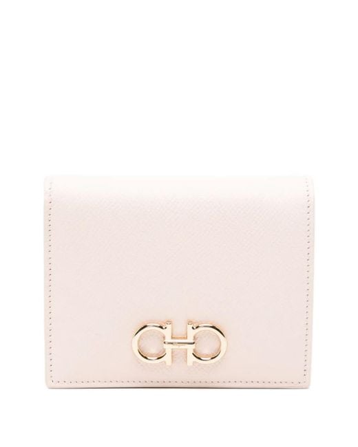 Ferragamo Pink The Gancini Bifold Wallet Accessories