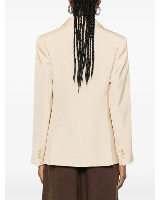 P.A.R.O.S.H. Natural Pocket Single-Breasted Jacket