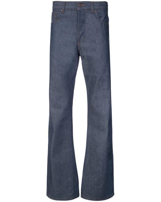Naked & Famous Blue Groovy Guy Bootcut Jeans for men