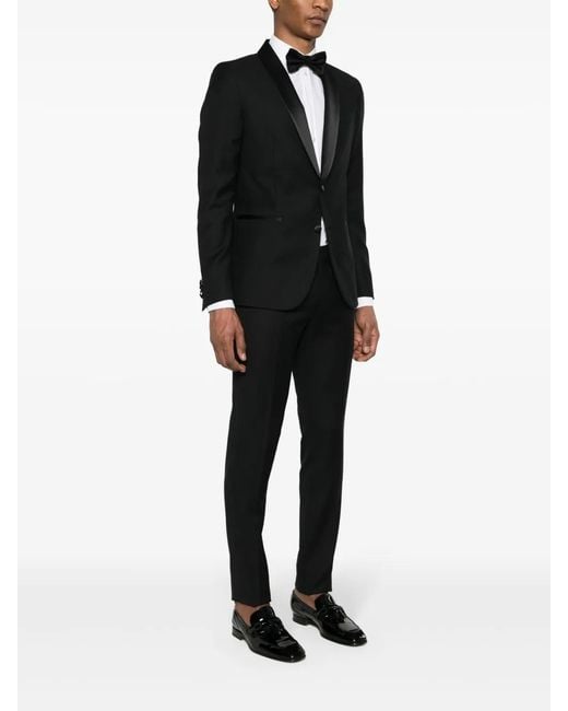 Corneliani Black Dart Detail Suit for men