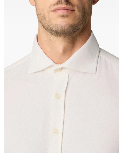 Brooks Brothers White Slim-Fit Cotton Shirt for men