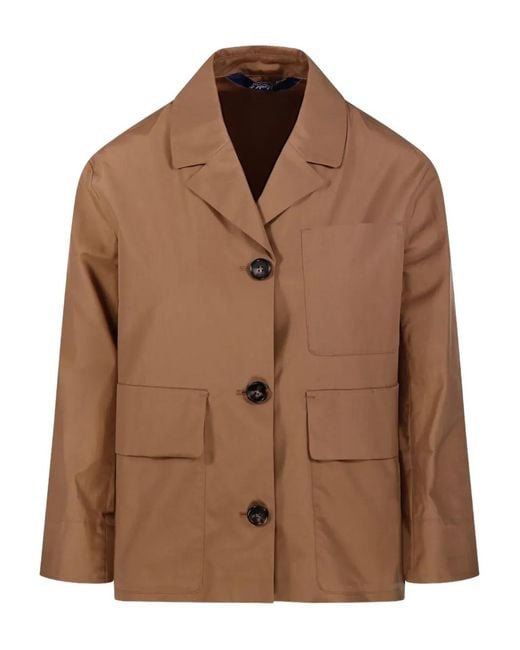 Max Mara Button-Up Blazer in het Brown