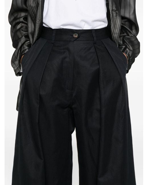 Societe Anonyme Black Andy Palazzohose mit Faltendetail