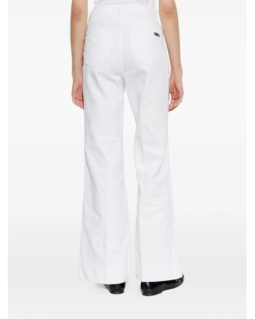 MICHAEL Michael Kors White Bootcut Jeans