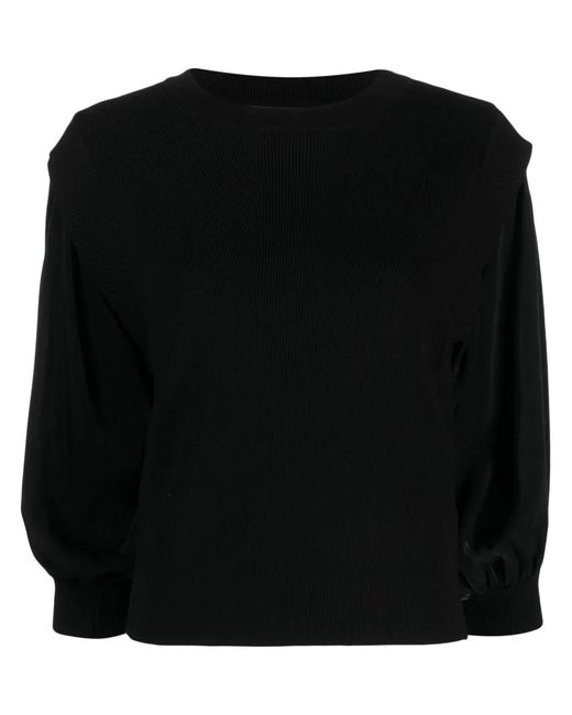 DKNY Geribbelde Trui in het Black