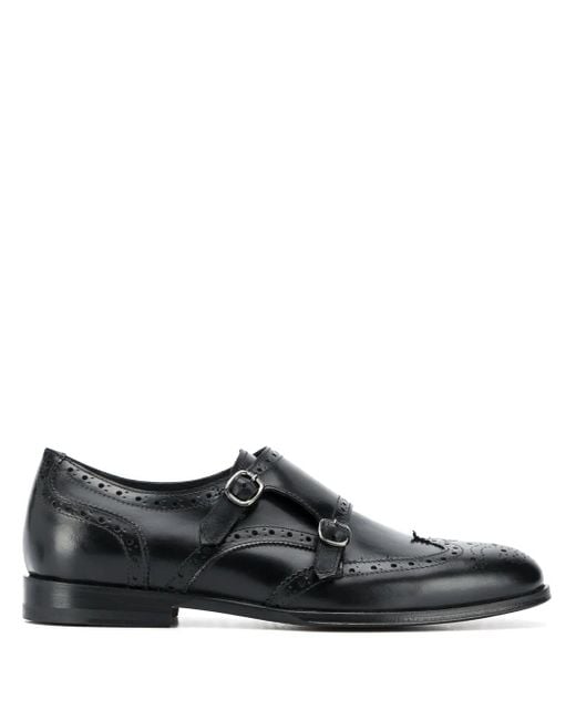 Scarosso Black Kate Monk Shoes