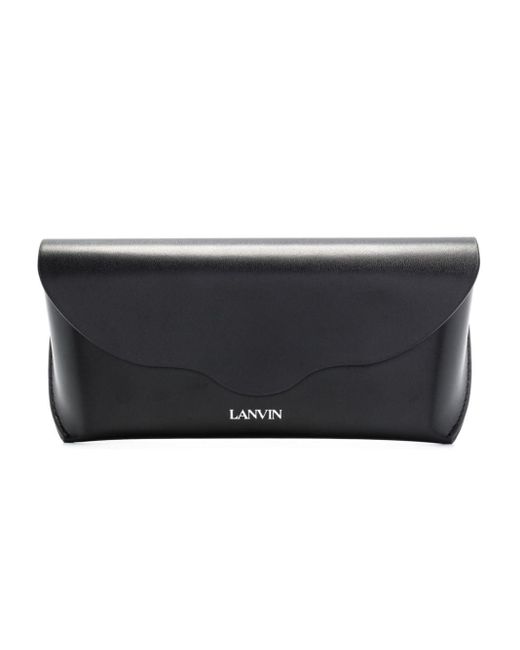 Lanvin Black Curb Rectangle-frame Sunglasses