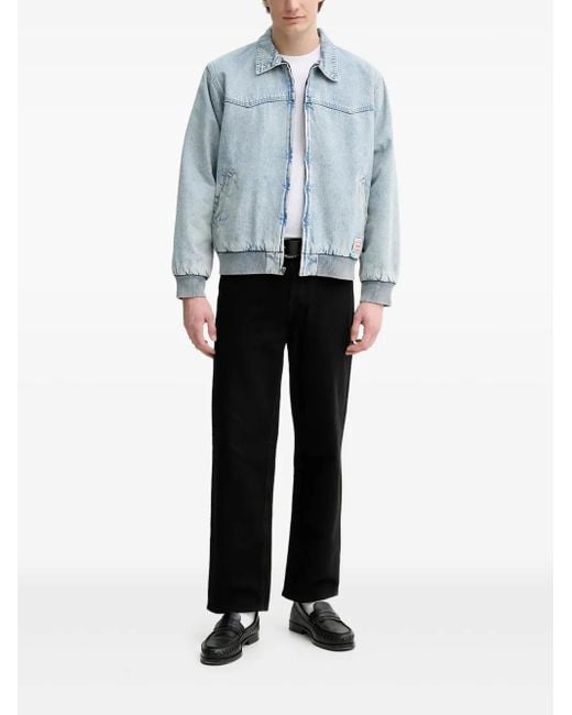 Levi's Blue Embarcadero Zip-Front Denim Jacket for men