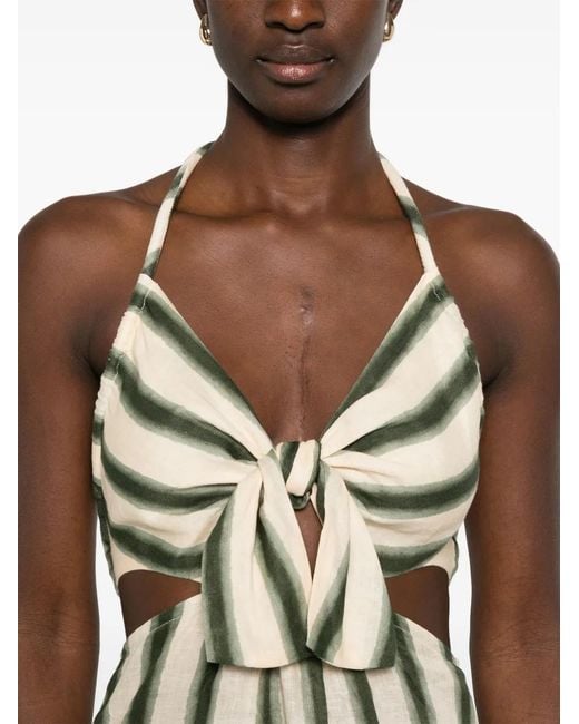 Johanna Ortiz Metallic Los Siete Mares Dress