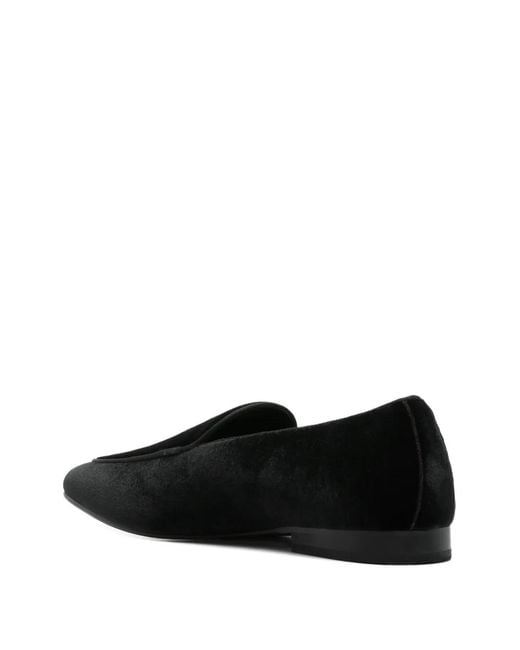 Manuel Ritz Black Smooth Velvet Loafers for men