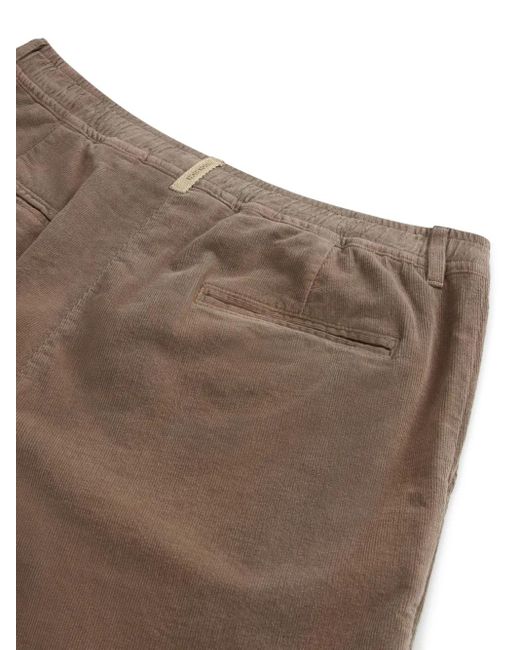 Woolrich Brown Milton Pleated Drawstring Trousers for men