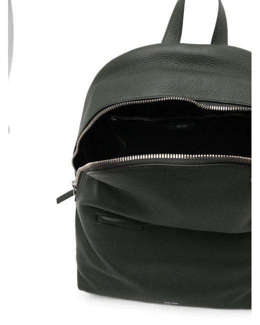Tom Ford Black Leather Backpack for men