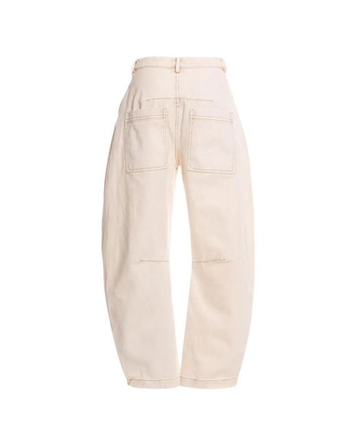 Agua Bendita White Fallon Distressed Floral-Embroidery Jeans