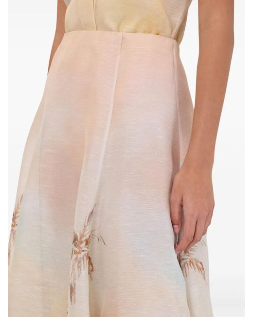 Jupe Longue Illuminate Zimmermann en coloris Natural