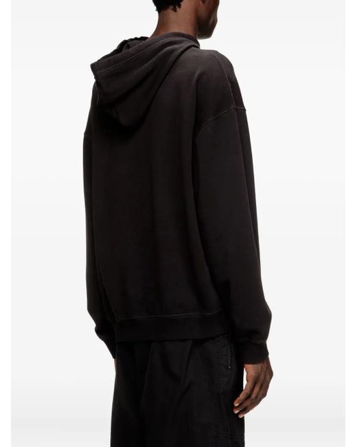 DIESEL Black S-Boxt Hoodie for men