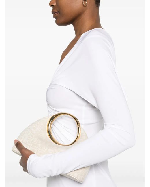 Christopher Esber White Arced Palm Maxi Dress
