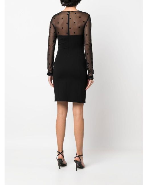 Givenchy Black 4g Cut-out Mini Dress