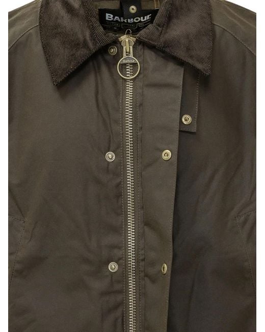 Barbour Brown Ashby Waxed Coat for men