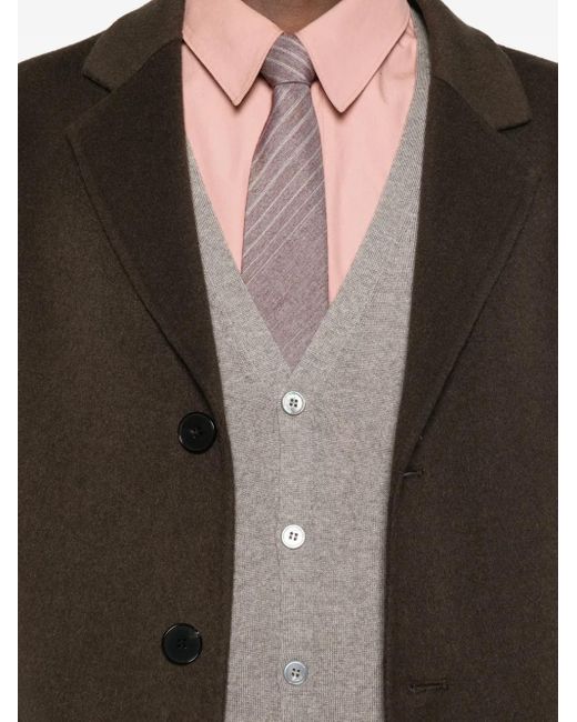 Tagliatore Gray Buttoned Cardigan for men