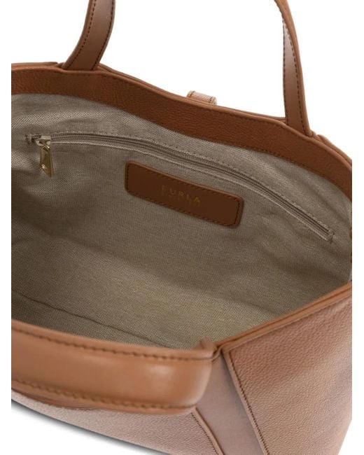 Furla Brown Handtasche aus Leder