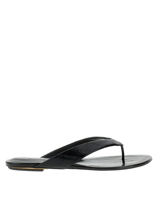 Le Monde Beryl White Thong-Strap Flat Sandals