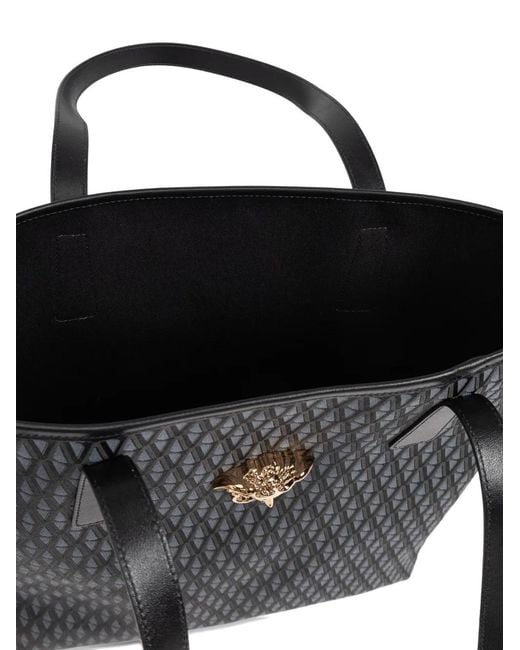 Versace Black Medusa Pattern Tote Bag