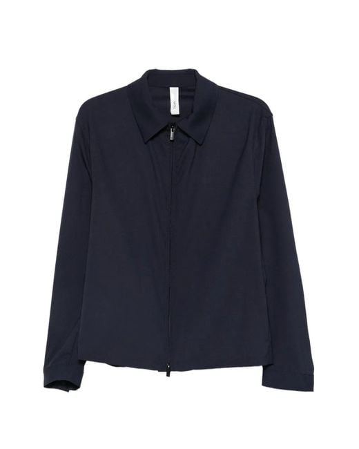 Hevò Blue Zip-Up Jacket for men