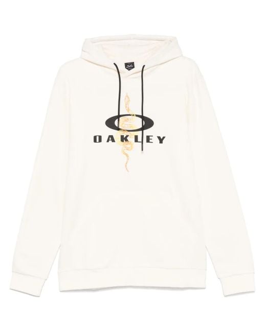 Oakley Logo-Print Hoodie in White for Men | Lyst