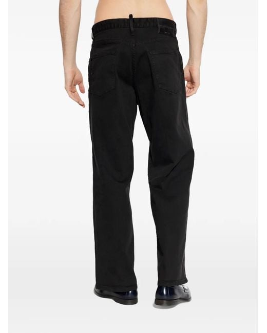 DSquared² Black Jean À Détail De Logo for men