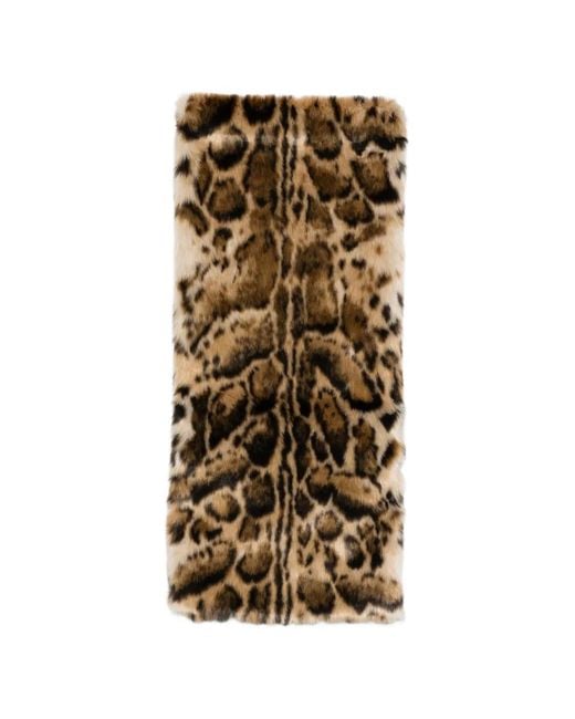 Etro Metallic Leopard-Print Floral-Print Scarf