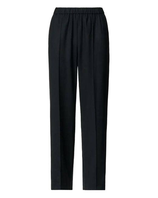 Fabiana Filippi Black Elasticated-Waistband Trousers