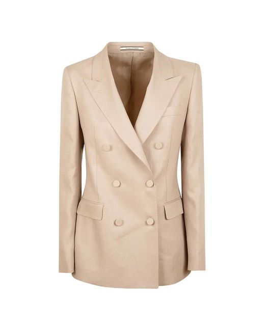 Tagliatore Natural Double-Breasted Jacket