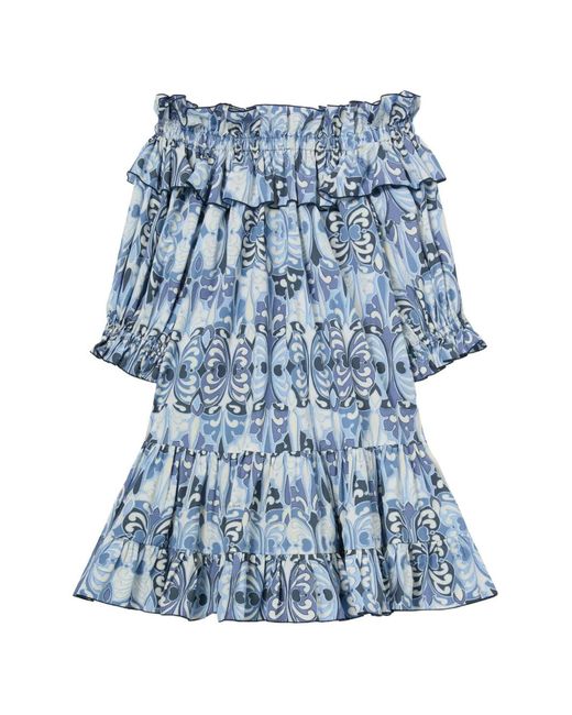 Robe Courte Breakfast LaDoubleJ en coloris Blue