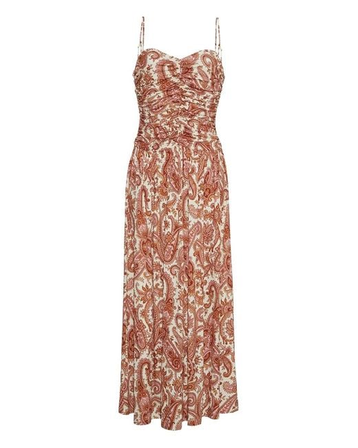 cara cara brown dress Cara Cara Myrtle Dress In Painted Animal Brown main image 1
