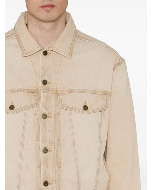 Guess Natural Buttoned Denim Jacket for men