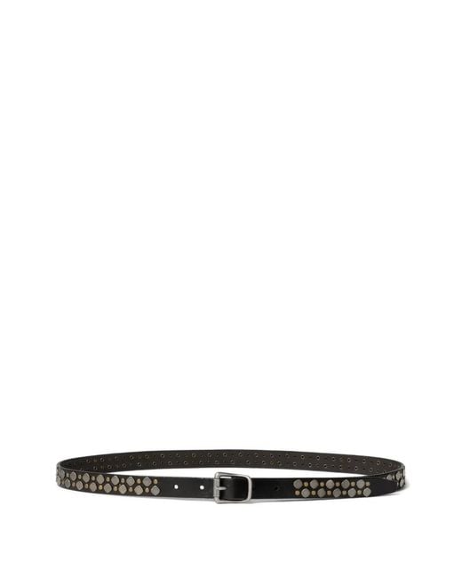 Lemaire White Studs Rio Belt