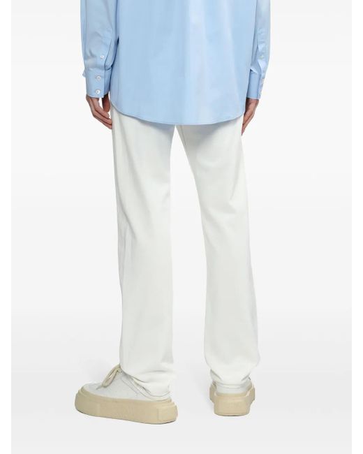 A.P.C. White Sureau Mid-Rise Straight-Leg Jeans for men