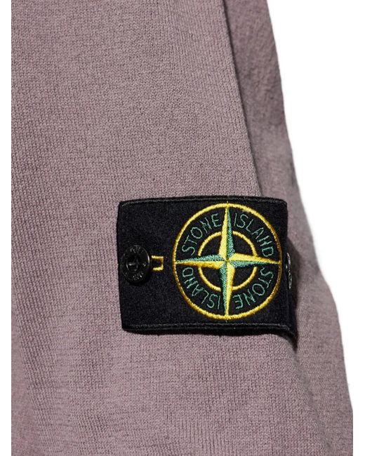 Pull À Patch Logo Stone Island pour homme en coloris Purple