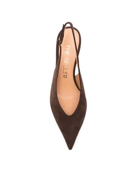 The Seller Brown Slingback Pumps