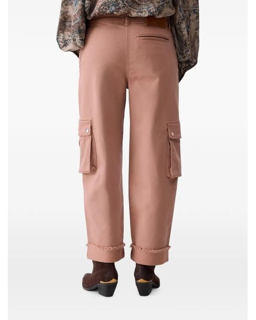 Liu Jo Natural Worker Pants With Pockets