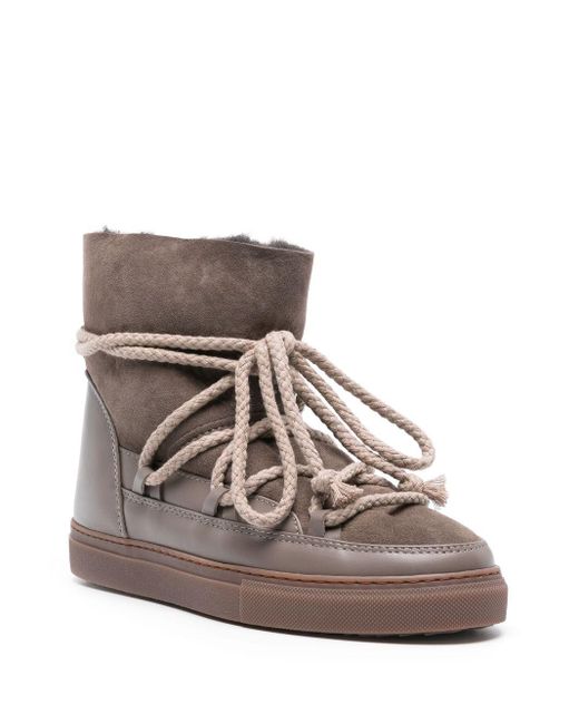 Inuikii Brown Lace-up Suede Boots