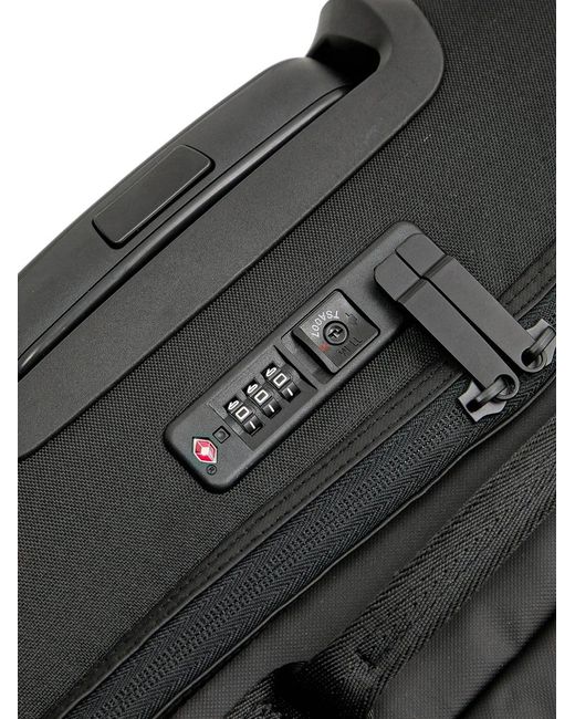 EA7 Black Logo-Detail Top-Handle Luggage