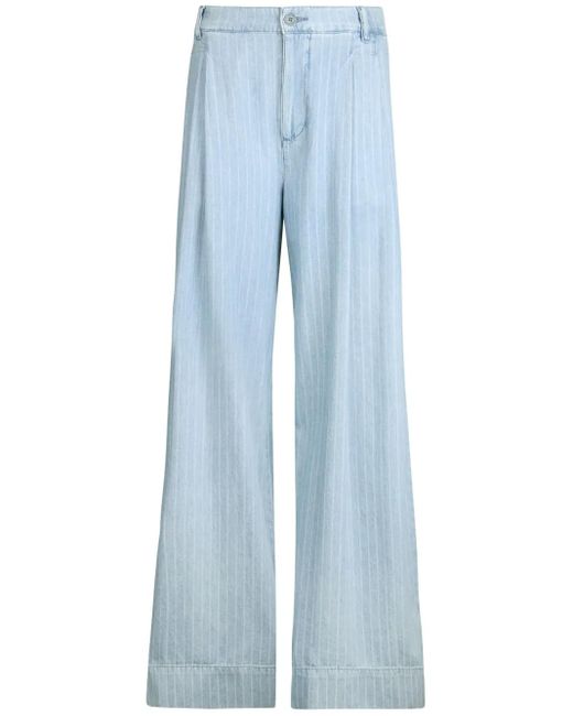 Liu Jo Blue Pinstriped Jeans