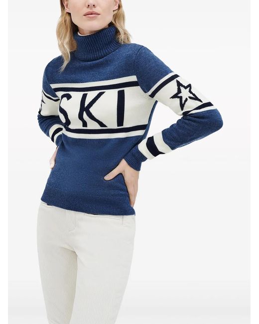 Perfect Moment Blue Schild Sweater