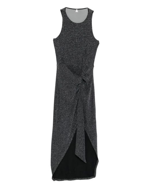 Patrizia Pepe ドレープ ドレス Black