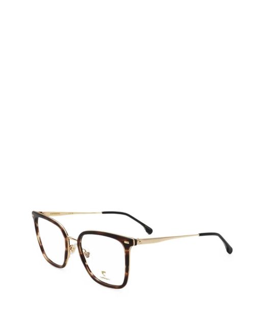 Carrera Brown Tortoiseshell-Effect Square-Frame Glasses