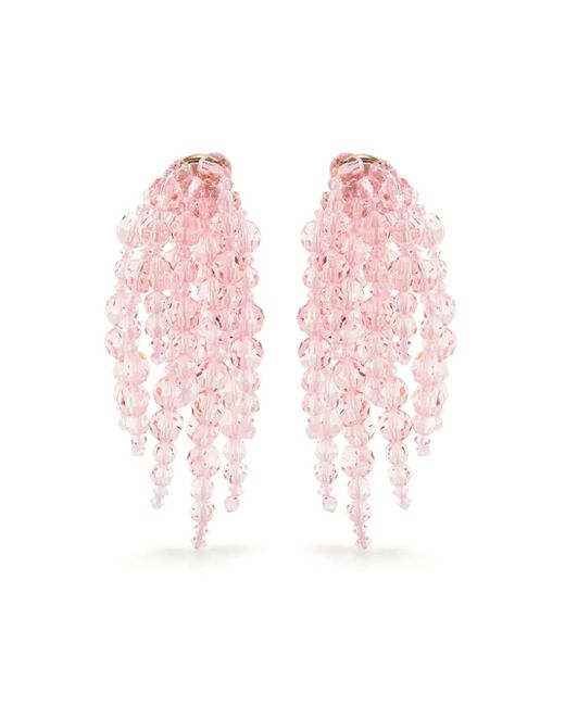 Simone Rocha シャンデリア ピアス Pink
