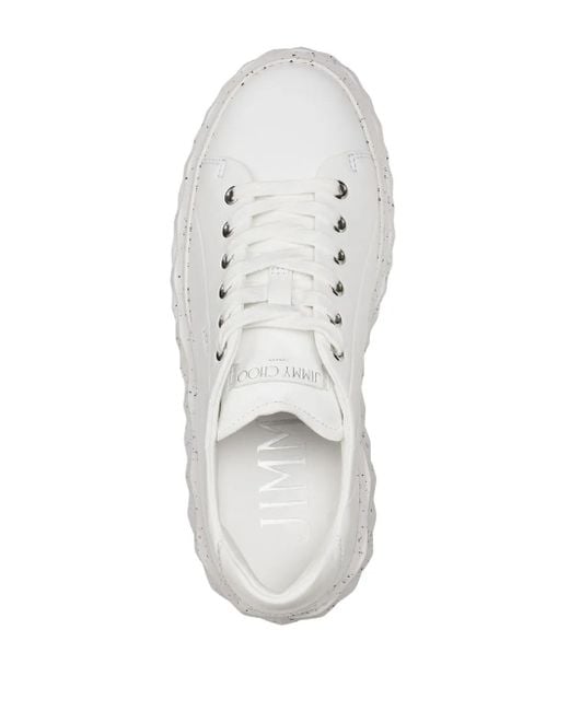 Jimmy Choo White Diamond Light Maxi/F Sneakers
