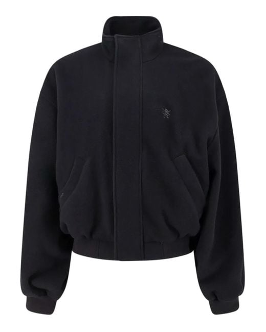 メンズ Balenciaga ライオンエンブロイダリージャケット Blue