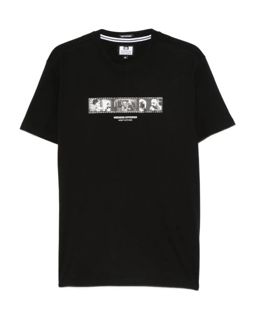 Weekend Offender Black Graphic-Print T-Shirt for men